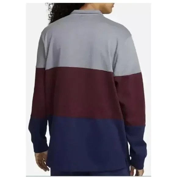 Nike Club Fleece Quarter Zip Polo shirt Mens Size M Loose Fit FB7797 084 - Picture 2 of 4